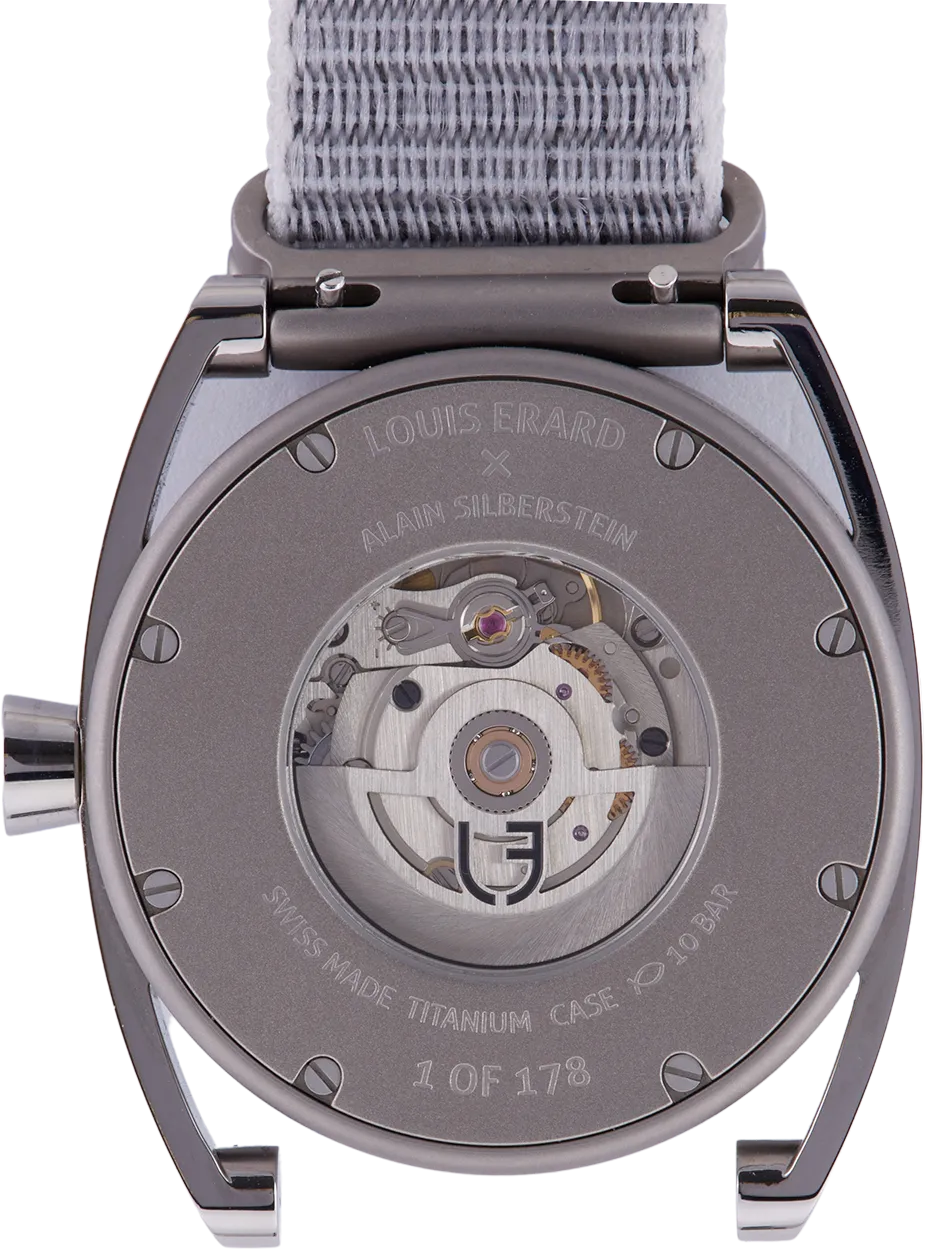 Louis Erard Le Régulateur Grey Dial Titanium Louis Erard x Alain Silberstein Limited Edition 85358TT03